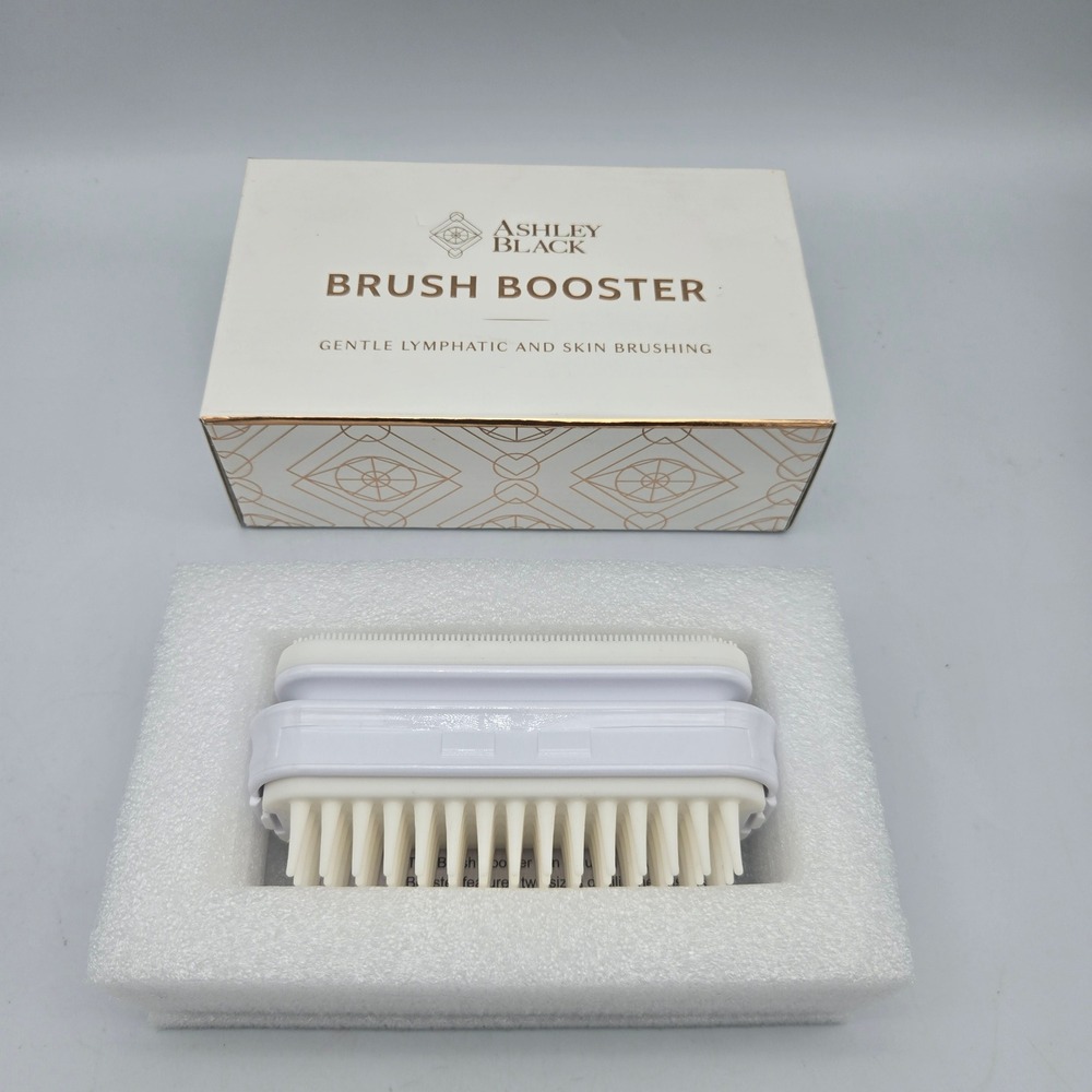 Ashley Black Brush Booster Gentle Lymphatic and Skin Brushing Two-Sided Tool